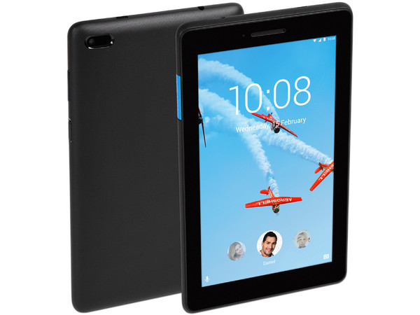 Tablet Lenovo E7 TB-7104F:
Procesador Mediatek MT8167 Quad Core (hasta 1.50GHz),
Memoria RAM de 1 GB,
Almacenamiento de 8GB,
Pantalla LED Multi-touch de 7