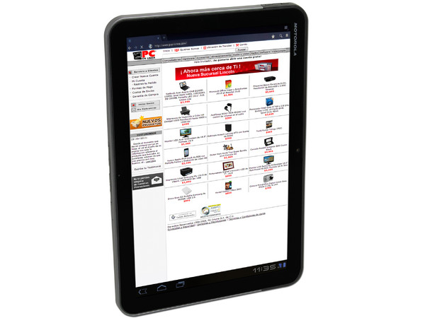 Tablet Motorola  XOOM con Android 3.0 (Honeycomb), Wi-Fi, 2 Cámaras, Pantalla Multitouch de 10.1