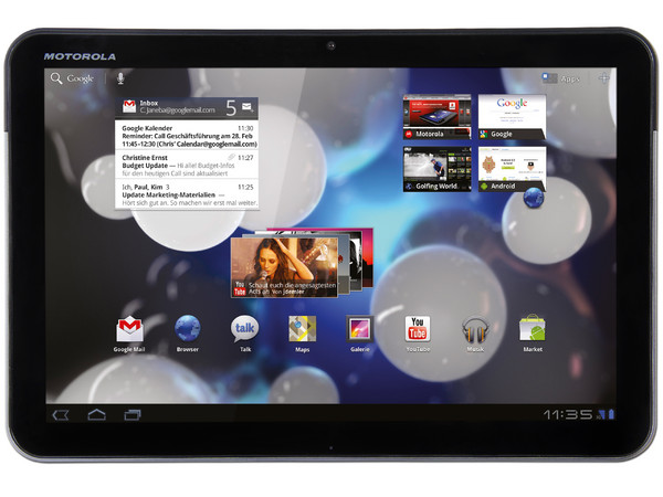 Tablet Motorola  XOOM con Android 3.0 (Honeycomb), Wi-Fi, 2 Cámaras, Pantalla Multitouch de 10.1