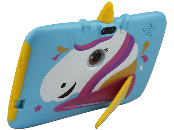 Tablet Necnon Kids M002U-2T:
Procesador Quad Core (1.8 GHz),
Memoria RAM de 1GB, Almacenamiento de 16GB,
Soporta Micro SD, Pantalla de 7