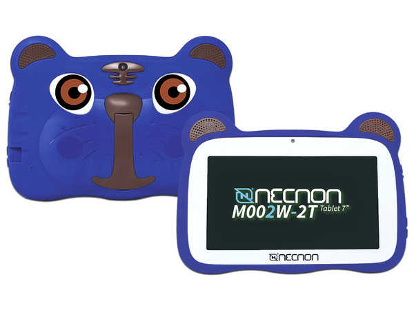 Tablet NECNON M002W-2T-AZ:
Procesador Allwinner 50A Quad-core ARM Cortex A7,
Memoria RAM de 2GB, Almacenamiento de 16GB,
Soporta Micro SD, Pantalla de 7