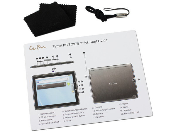 Tablet Le Pan con Android 2.2, Wi-Fi, Cámara, Pantalla Touch de 9.7