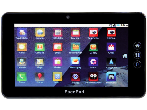 Tablet Pixxo Facepad con Android 2.2, Wi-Fi, 2 Cámaras y Pantalla Touch Capacitiva de 7