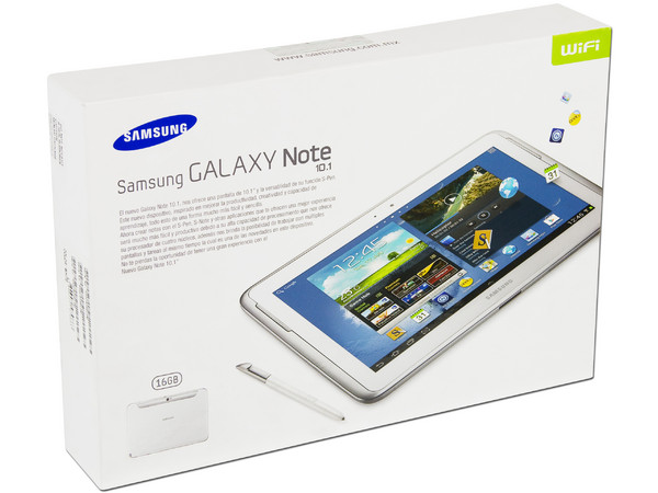 Tablet Samsung Galaxy Note con Android 4.0 (Ice Cream Sandwich), Wi-Fi, 2 Cámaras, Pantalla LCD Multitouch de 10.1
