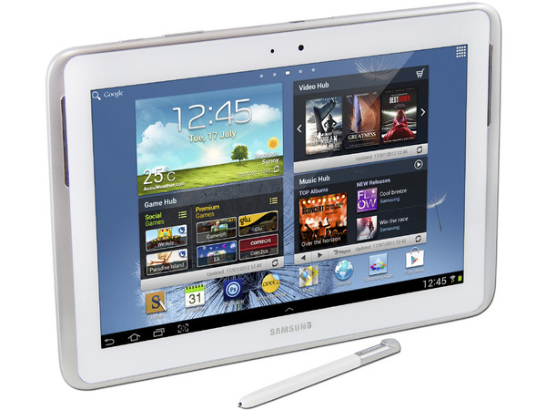 Tablet Samsung Galaxy Note con Android 4.0 (Ice Cream Sandwich), Wi-Fi, 2 Cámaras, Pantalla LCD Multitouch de 10.1