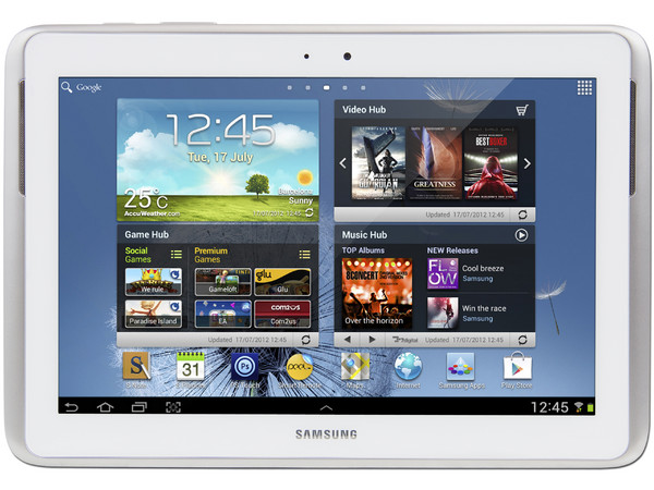 Tablet Samsung Galaxy Note con Android 4.0 (Ice Cream Sandwich), Wi-Fi, 2 Cámaras, Pantalla LCD Multitouch de 10.1