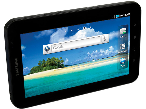 Tablet Samsung Galaxy Tab con Android 2.2, Wi-Fi, 2 Cámaras, Pantalla Multitouch de 7
