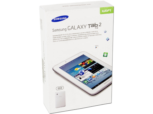 Tablet Samsung Galaxy Tab 2 con Android 4.0, Wi-Fi, 2 Cámaras, Pantalla LCD Multitouch de 7