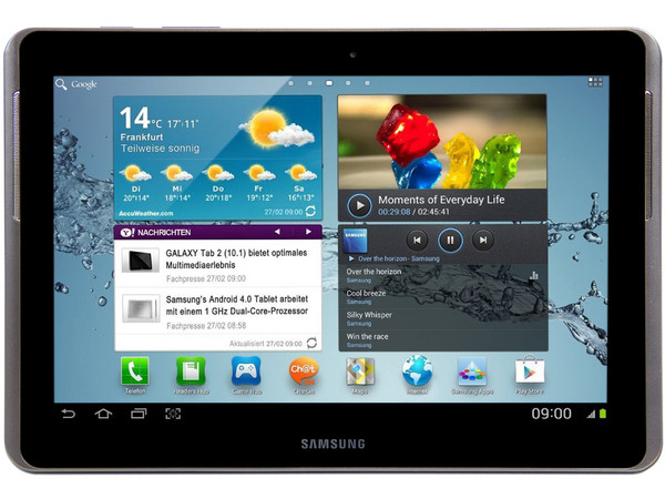 Tablet Samsung Galaxy Tab 2 con Android 4.0 (Ice Cream Sandwich), Wi-Fi, 2 Cámaras, Pantalla LCD Multitouch de 10.1