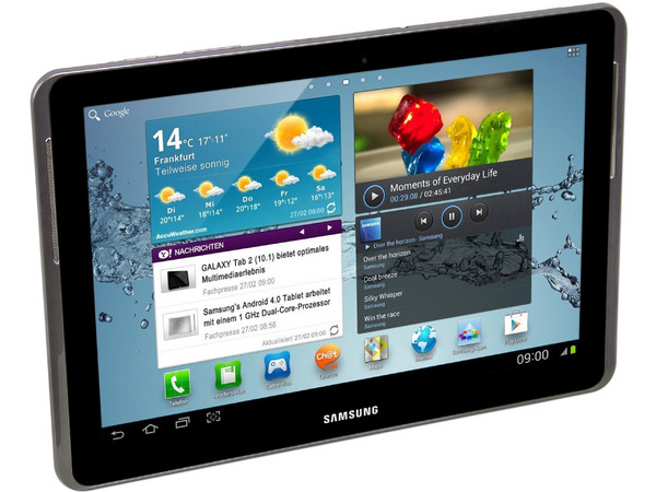 Tablet Samsung Galaxy Tab 2 con Android 4.0 (Ice Cream Sandwich), Wi-Fi, 2 Cámaras, Pantalla LCD Multitouch de 10.1