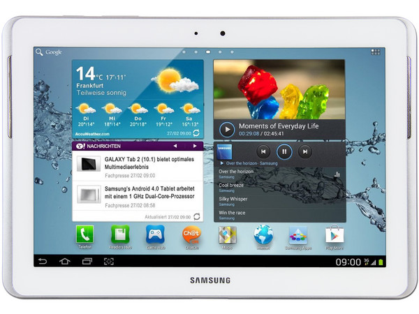 Tablet Samsung Galaxy Tab 2 con Android 4.0, Wi-Fi, 2 Cámaras, Pantalla LED Multitouch de 10.1