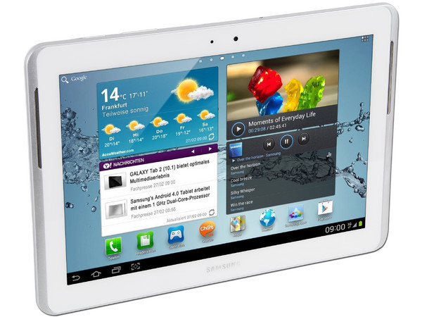 Tablet Samsung Galaxy Tab 2 con Android 4.0, Wi-Fi, 2 Cámaras, Pantalla LED Multitouch de 10.1