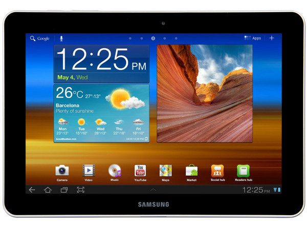 Tablet Samsung Galaxy Tab con Android 3.1 Honeycomb, Wi-Fi, 2 Cámaras, Pantalla Multitouch capacitiva de 10.1