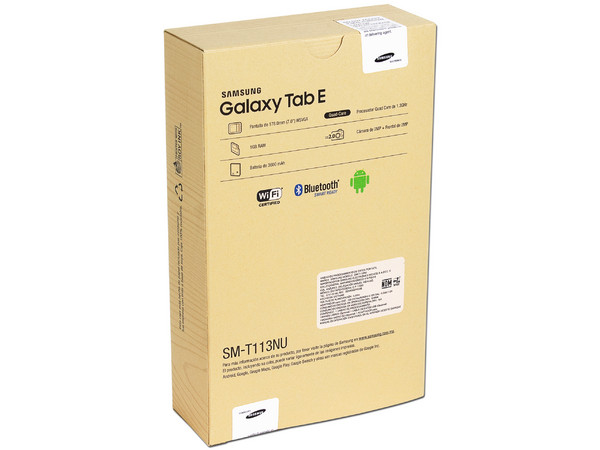 Tablet Samsung Galaxy Tab E con Android 4.4, Wi-Fi, 2 Cámaras, Pantalla LED Multitouch de 7