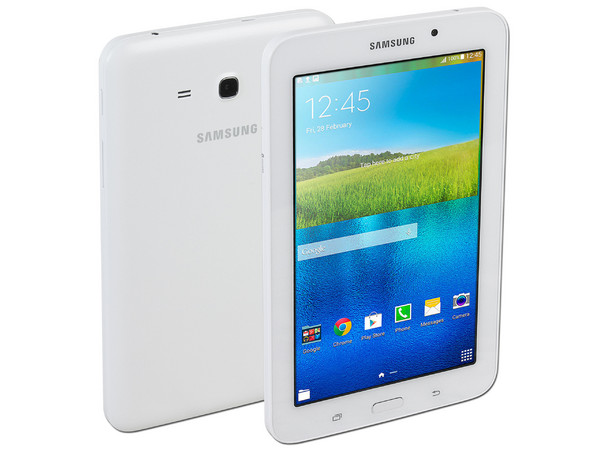 Tablet Samsung Galaxy Tab E:
Procesador Quad-Core (1.3GHz),
Memoria RAM de 1GB, Almacenamiento de 8GB,
Soporta micro SD, Pantalla de 7