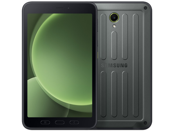 Tablet Samsung Galaxy Tab Active 5: 
Procesador Exynos 1380 (hasta 2.4GHz),
Memoria RAM de 6GB, Almacenamiento de 128GB, 
Pantalla LED Multi Touch de 8