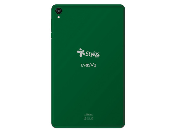 Tablet Stylos Taris V2: 
Procesador Quad Core (hasta 1.3 GHz),
Memoria RAM de 2GB, Almacenamiento de 32GB,
Pantalla LED Multi Touch de 8