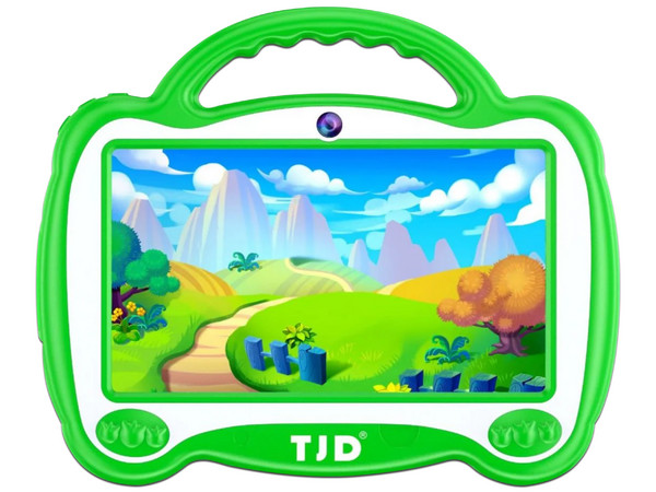 Tablet TJD Kids: 
Procesador Quad Core (hasta 1.3 GHz),
Memoria RAM de 1GB, Almacenamiento de 16GB,
Pantalla LED Multi Touch de 7