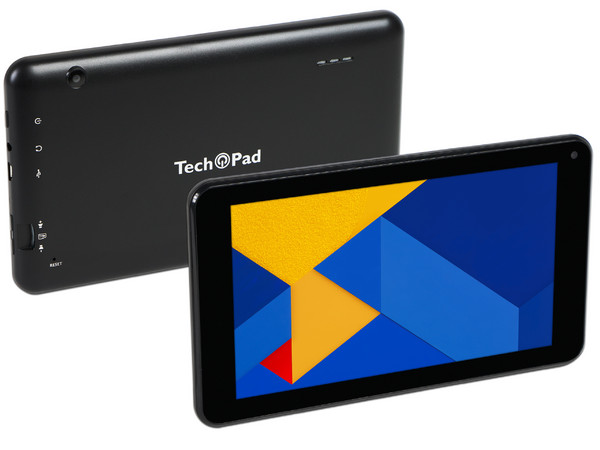 Tablet Tech Pad 781N:
Procesador Quad Core (1.0 GHz),
Memoria RAM de 1GB, Almacenamiento de 8GB,
Soporta microSD, Pantalla de 7
