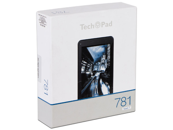 Tablet Tech Pad 781N:
Procesador Quad Core (1.0 GHz),
Memoria RAM de 1GB, Almacenamiento de 8GB,
Soporta microSD, Pantalla de 7