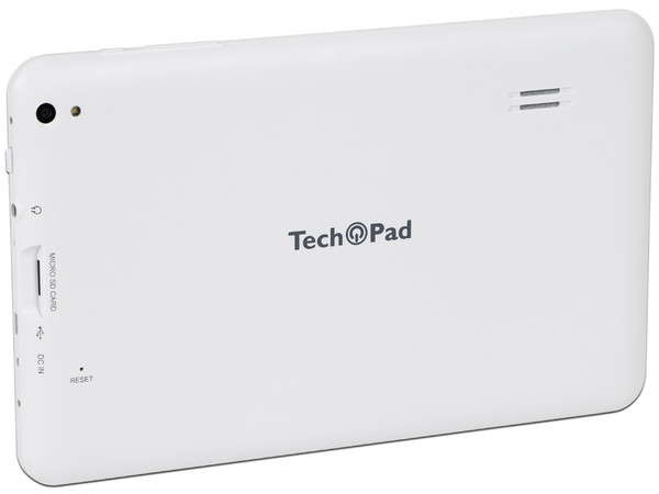 Tablet TechPad X9:
Procesador Rockchip RK3126 Quad Core (1.30 GHz),
Memoria RAM de 1GB , Almacenamiento de 16GB,
Doble Cámara, Pantalla Multi-Touch de 9
