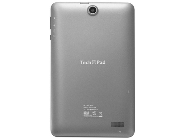 Tablet TechPad 816:
Procesador RK3126C Quad Core,
Memoria de 1GB, Almacenamiento de 16GB,
Pantalla LED de 8