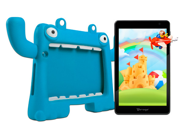 Tablet Vorago Pad 8 Kids:
Procesador Quad Core (hasta 2Ghz),
Memoria RAM de 4GB, Almacenamiento de 64GB,
Pantalla LED Multi-touch de 8