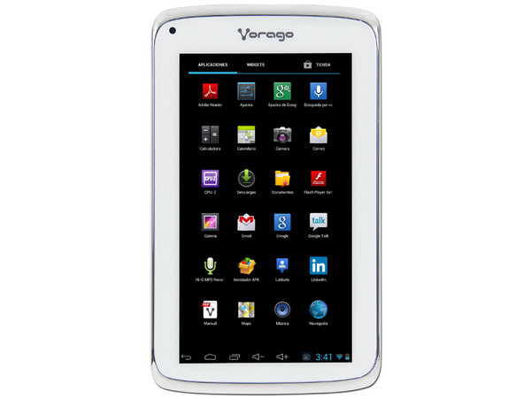Tablet Vorago Pad 100 con Android 4.1, Wi-Fi, Cámara, Pantalla Multi-touch Capacitiva de 7