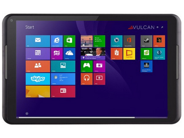 Tablet Vulcan Challenger con Procesador Intel Atom Z3735D, Windows 8.1, Wi-Fi, 2 Cámaras, Pantalla Multitouch IPS HD de 8