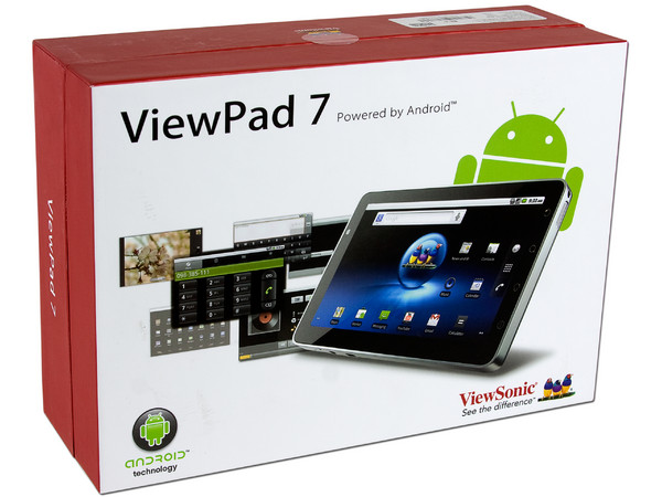 Tablet ViewSonic ViewPad 7 con Android 2.2, Wi-Fi, 2 Cámaras y Pantalla Multitouch de 7