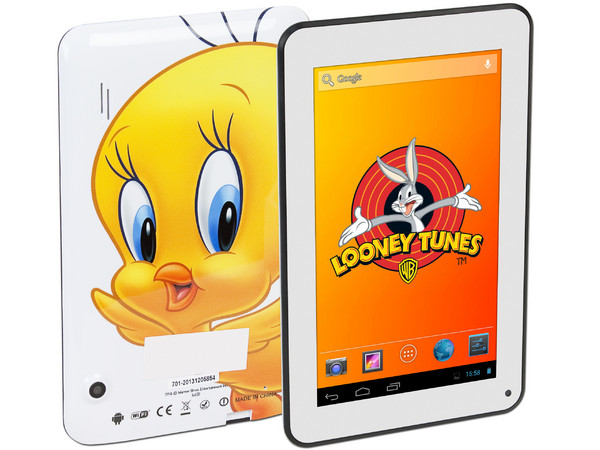 Tablet Vsonic Looney Tunes con Android 4.2, Wi-Fi, 2 Cámaras, Pantalla Multi-touch de 7