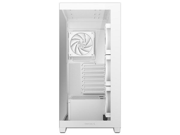 Gabinete DeepCool CG580 V2, Mid Tower, ATX, 4 Ventiladores x 120mm, ARGB, Sin Fuente de Poder. Color Blanco.