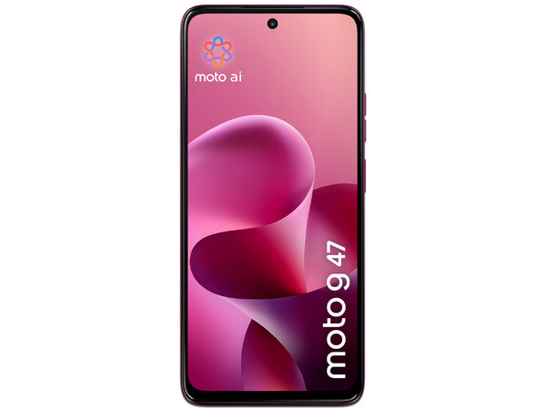 Smartphone Motorola Moto G47: 
Procesador MediaTek Dimensity 6300 (hasta 2.4 GHz), 
Memoria RAM de 4GB, Almacenamiento de 128GB, 
Pantalla LED Multi-Touch de 6.67