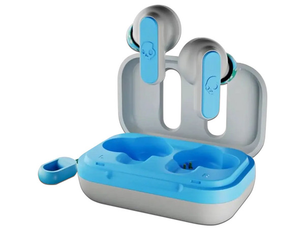 Audífonos Inalámbricos SkullCandy Dime XT 2 True Wireless, Rango de Respuesta de 20Hz a 20KHz, Bluetooth 5.0. Color Gris y Azul.