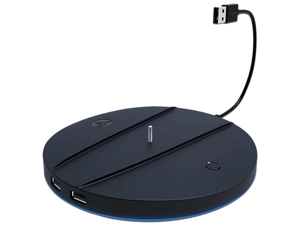 Soporte Vertical 4Gamers SP-SVS-4G, Compatible con PlayStation 5 Slim, Color Negro.