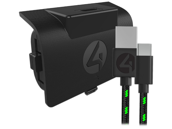 Batería recargable de alta capacidad para controles Xbox One y Series X|S, con hasta 25 horas de uso. Incluye cable de 2 metros para jugar mientras carga