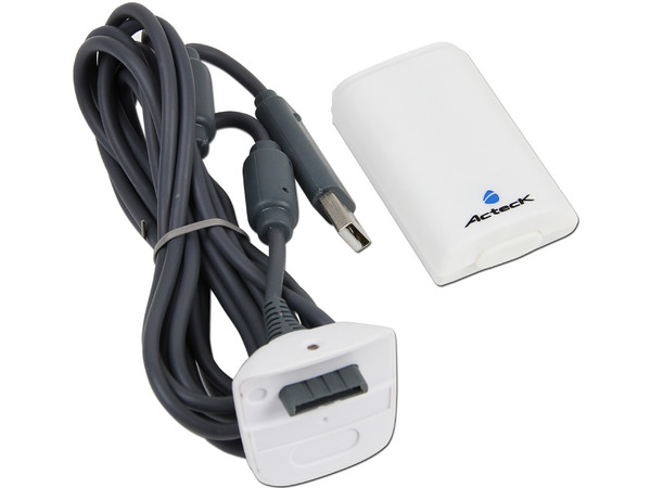 Kit de carga Acteck AGXCH Chargy para control de Xbox 360 (incluye cable y batería)