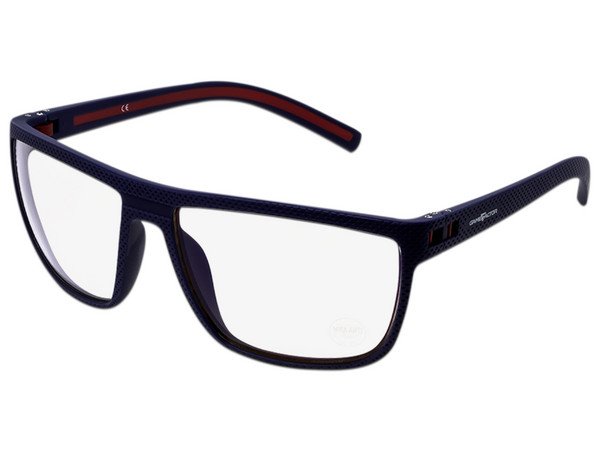 Lentes Gamer Protectores Game Factor GG-301, Termoplástico, Estructura Flexible, Protección UV, Incluye Estuche, Color Azul/Rojo.