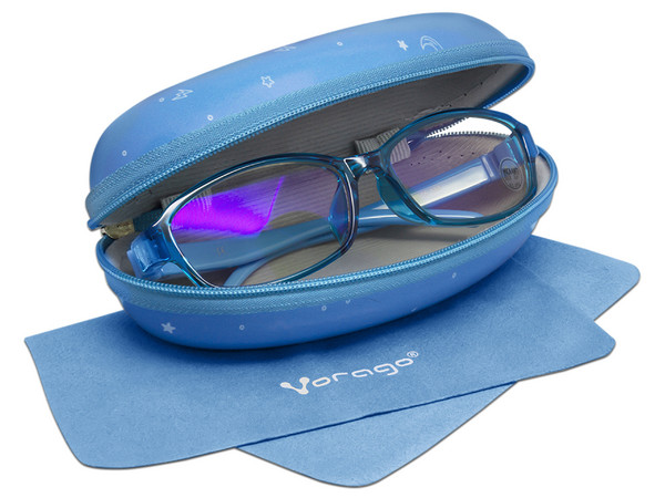 Lentes Gamer Game Factor KG-200 Kids, Anti Luz Azul. Color Azul.