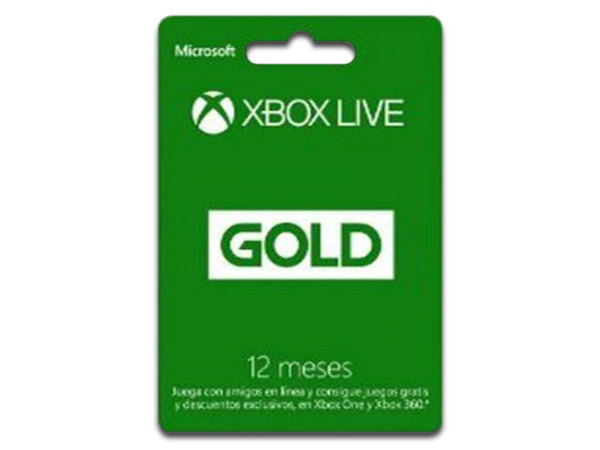 Tarjeta Microsoft 25J-00021 Xbox Live 12 Meses Gold