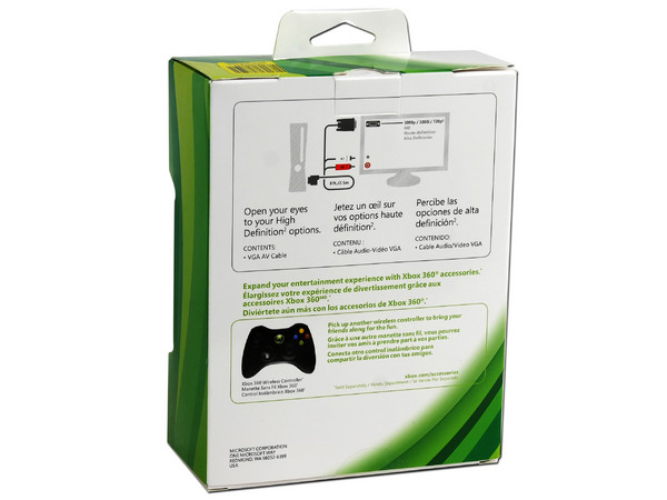Cable Audio/Video de Alta Definición VGA para Xbox 360