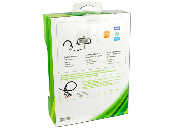 Chatpad color negro para Xbox 360
