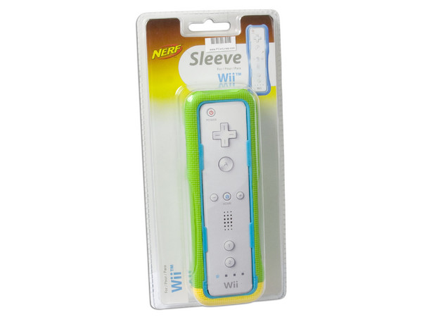Estuche Nerf Sleeve para control de Nintendo Wii. Color Verde
