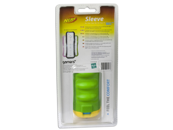 Estuche Nerf Sleeve para control de Nintendo Wii. Color Verde