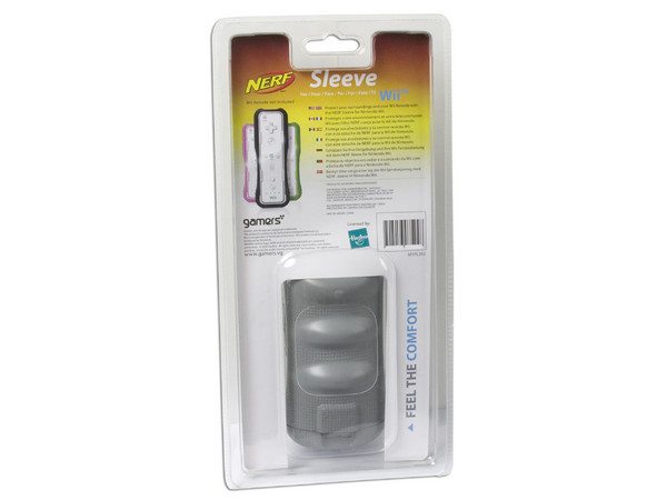 Estuche Nerf Sleeve para control de Nintendo Wii. Color Gris