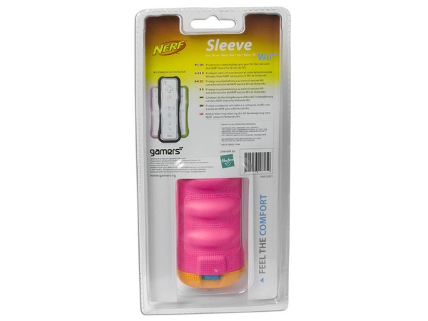 Estuche Nerf Sleeve para control de Nintendo Wii. Color Rosa