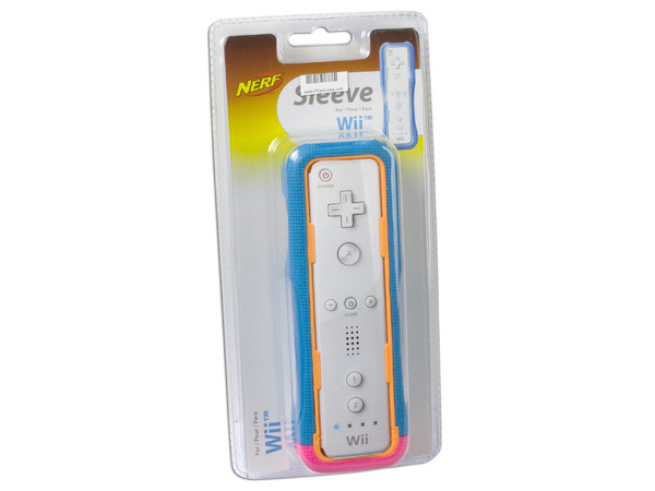 Estuche Nerf Sleeve para control de Nintendo Wii. Color Azul