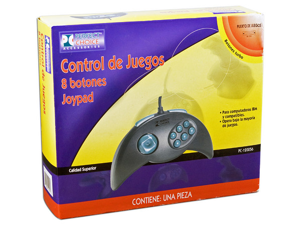 Game Pad Perfect Choice para PC 8 Botones conector serial DB15M