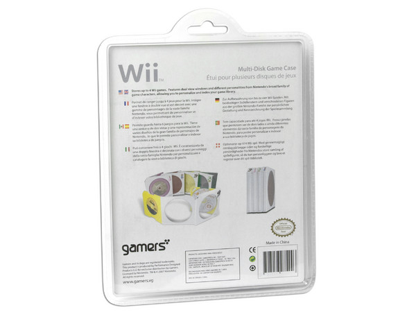 MULTI-DISK GAME CASE permite guardar hasta 6 juegos de nintendo Wii