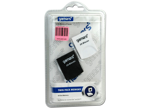 2 Tarjetas de Memoria con 59 bloques para GameCube y Wii